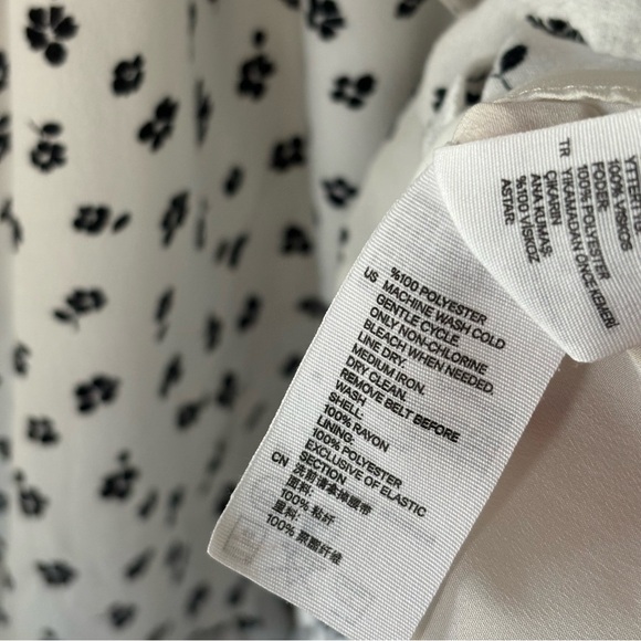 & OTHER STORIES‎ Ruffle Tie Frill Mini Dress Size 10 - Picture 4 of 8